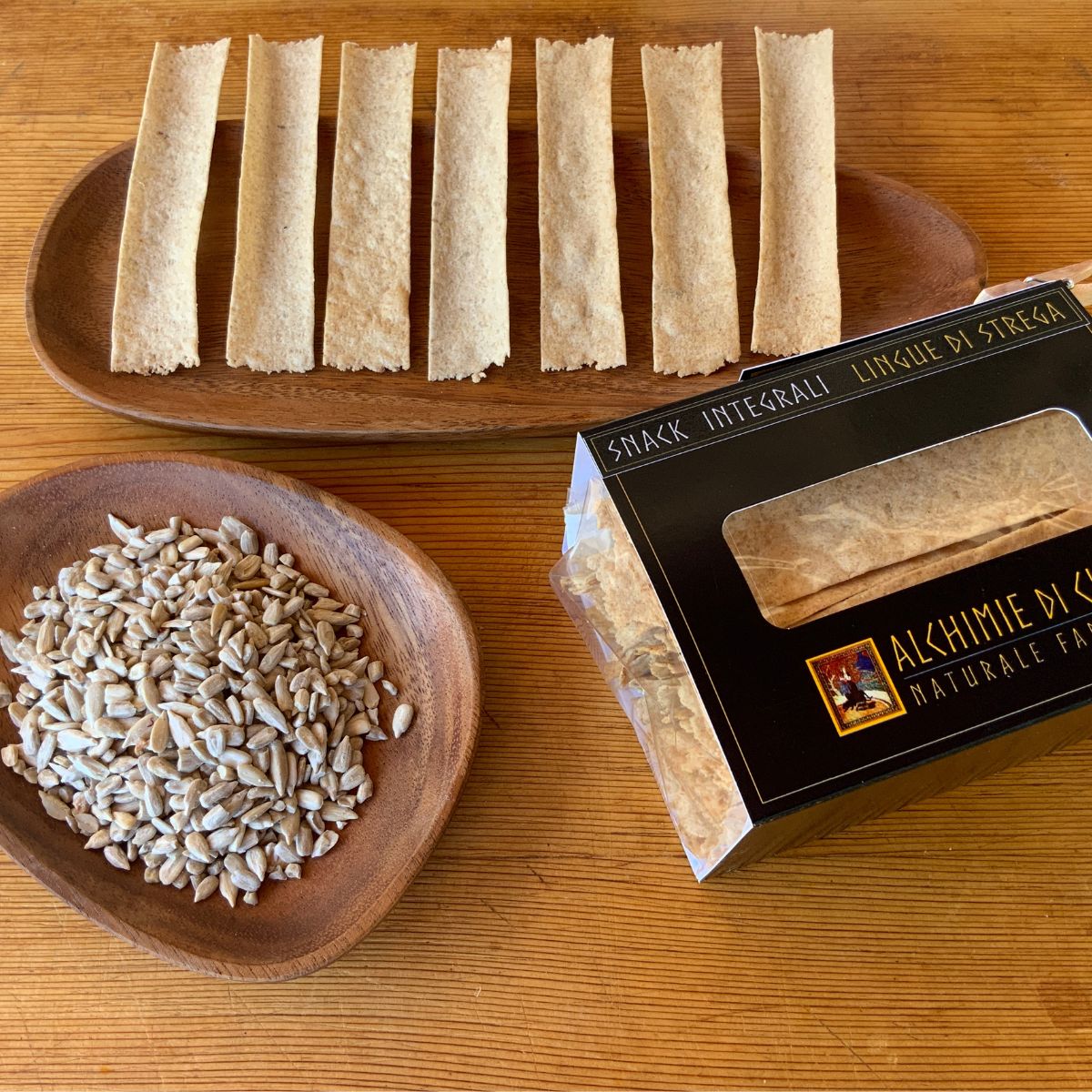 snack integrali con avena e semi di girasole